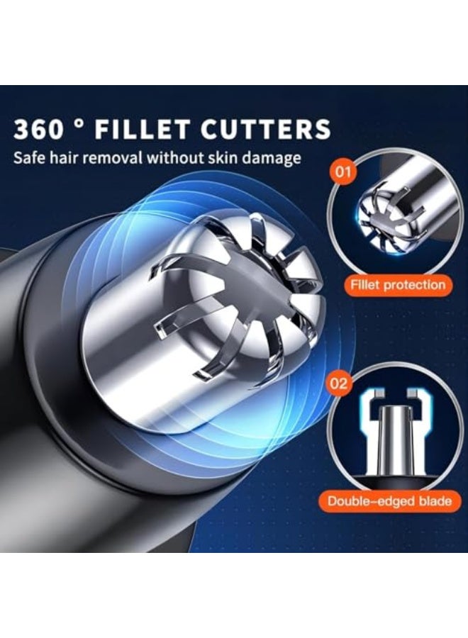 3 in 1 Nose & Ear Hair Trimmer, Beard Trimmer, Rechargeable Nose Hair Trimmer, Waterproof Barber Clippers for Men, Multifunctional Grooming Set - Image 3