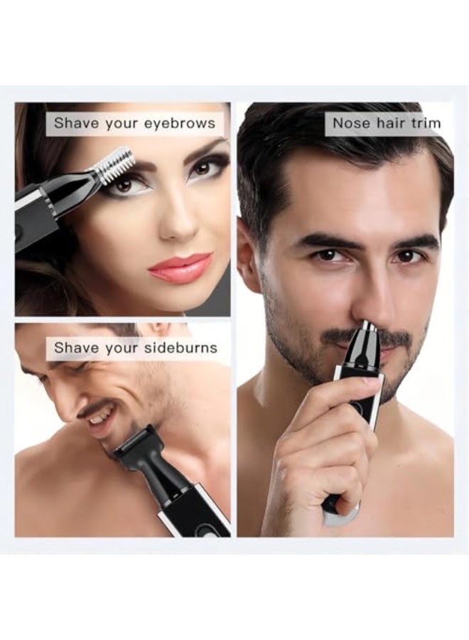 3 in 1 Nose & Ear Hair Trimmer, Beard Trimmer, Rechargeable Nose Hair Trimmer, Waterproof Barber Clippers for Men, Multifunctional Grooming Set - Image 2