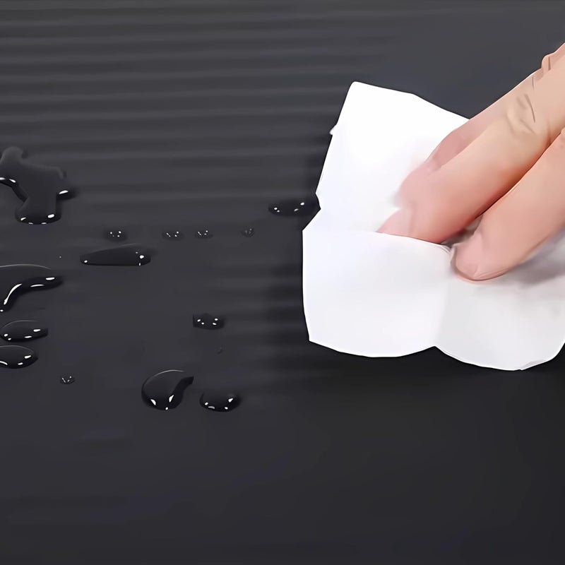 Cyber Yoga Mat Non-Slip Eco Friendly NBR All-Purpose 10mm Thick Exercise Mat High Density Anti-Tear Pilates Mat with Carrying Strap for Yoga Pilates and Gymnastics - 183cm x 61cm  - Black / Red - Image 3