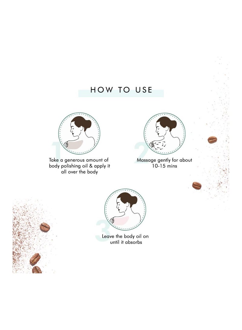 إم كافيين زيت تلميع الجسم بالقهوة 100 مل - Image 3