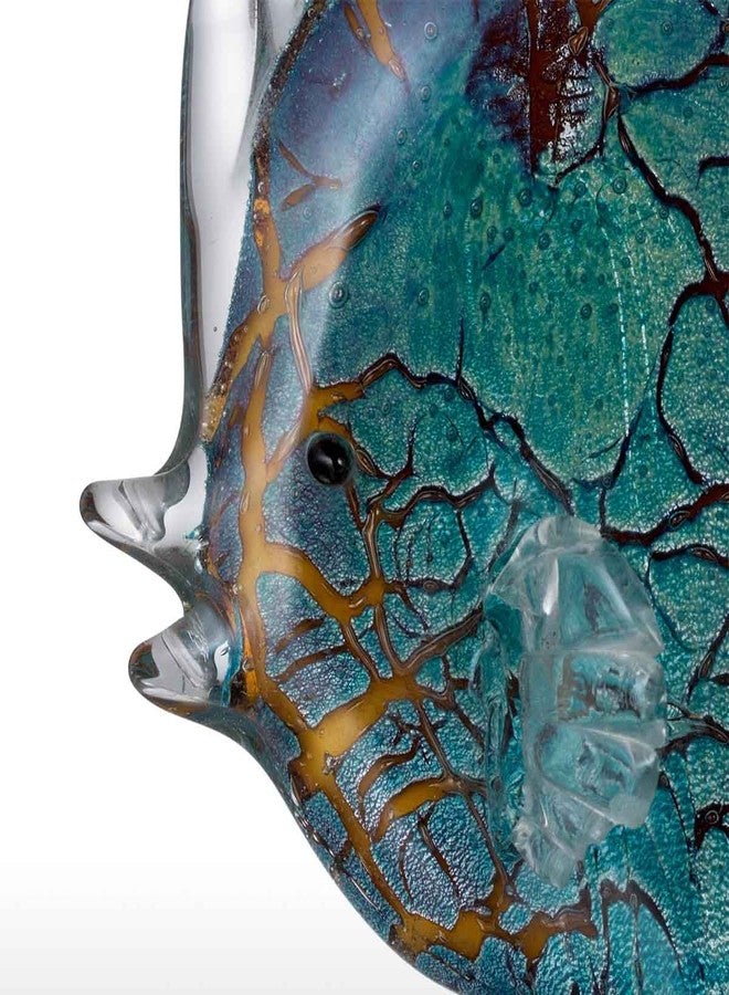 TOOARTS Colorful Spotted Tropical Glass Fish Sculpture Home Decoration Ornament - Image 2