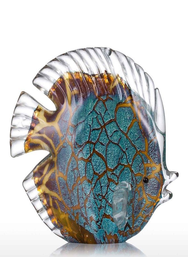 TOOARTS Colorful Spotted Tropical Glass Fish Sculpture Home Decoration Ornament - Image 3