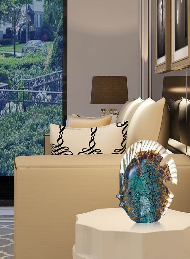 TOOARTS Colorful Spotted Tropical Glass Fish Sculpture Home Decoration Ornament - Image 5