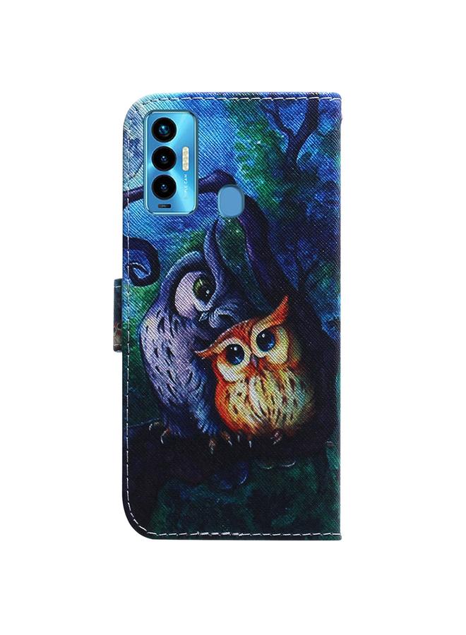 erorex Case For Tecno Camon 18i Coloured Drawing Leather Phone Case - Image 3