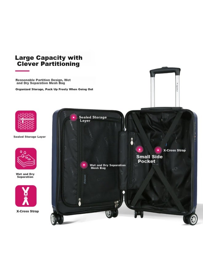 الدبلوماسي Diplomat Diplomat Business Spinner Luggage With Tsa Lock Tc-6903 Green 24-inch - Image 1