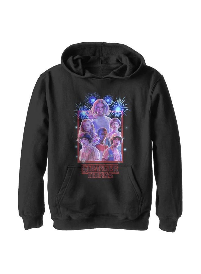 Kids Things Stranger Box Youth Pullover Hoodie, Black, Large