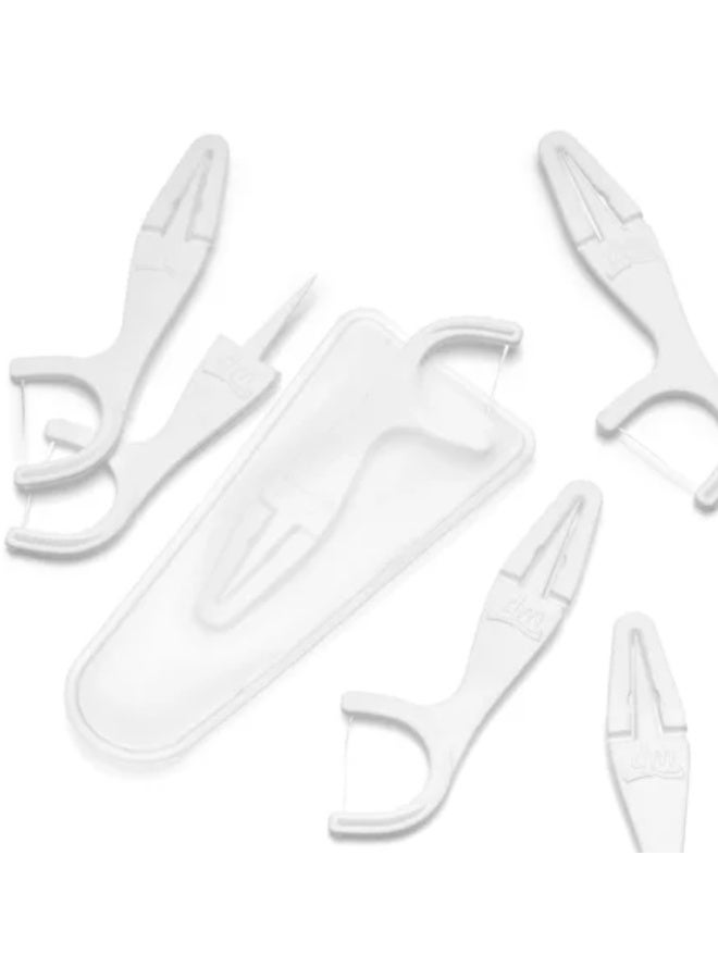 Dontodent Unwaxed dental floss picks with case 40 pieces - Image 3