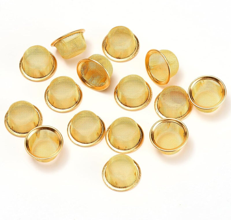 STANKER Pipe Screens Filter 1/2 Inch 15 Pcs Pipe Bowl Screen, 0.5 Inch 12.7mm Premium Brass Mesh - Image 4