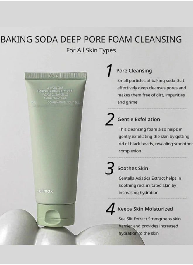 Celimax Baking Soda Deep Pore Foam Cleansing 150ml