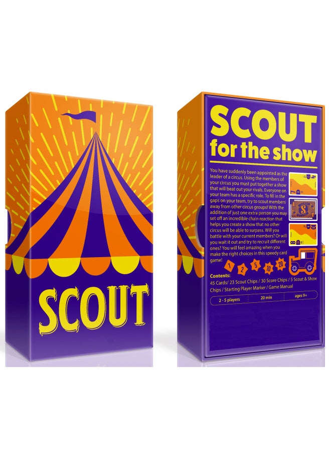 Generic - Search For Circus Star Scout Chinese And English Bilingual Board Game Poker Multi-person Party Fun Star Scout Party Scout Punishment Card-Color:SCOUT - Image 1