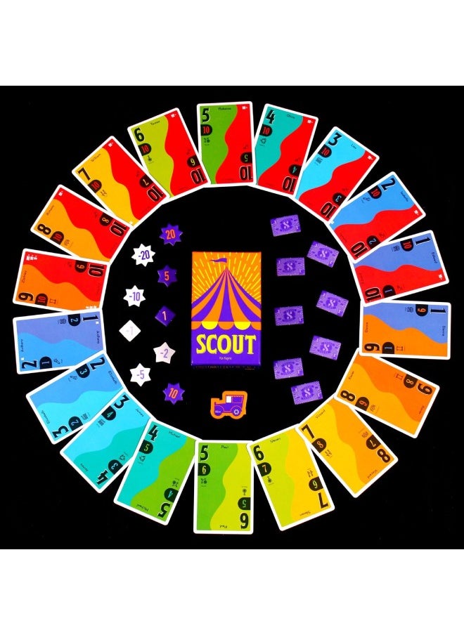Generic - Search For Circus Star Scout Chinese And English Bilingual Board Game Poker Multi-person Party Fun Star Scout Party Scout Punishment Card-Color:SCOUT - Image 1