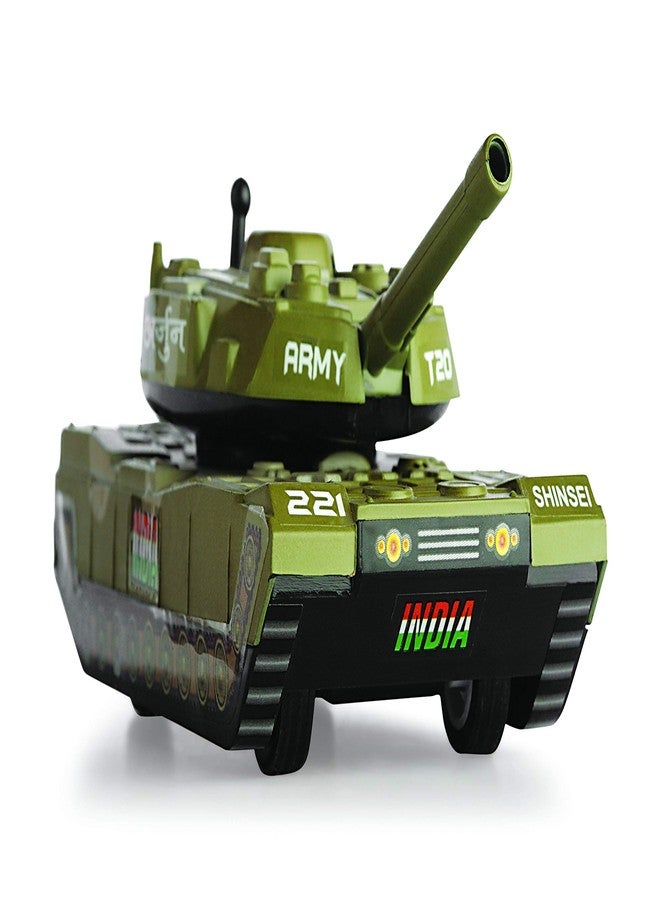 Negi Battle Tank Pull Back Toy for Kids Display Piece (Colour May Vary) - Image 1
