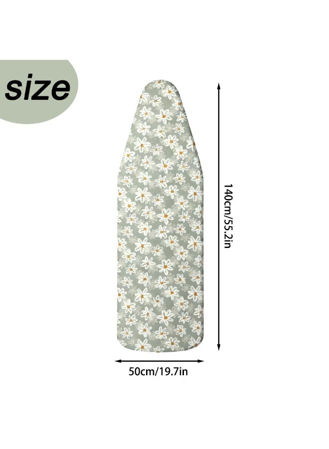 ILovhaprty 140cm×50cm Ironing Board Covers Printed with Daisy, Iron Board Cover, Easy Fit Scorch Resistant - Image 5