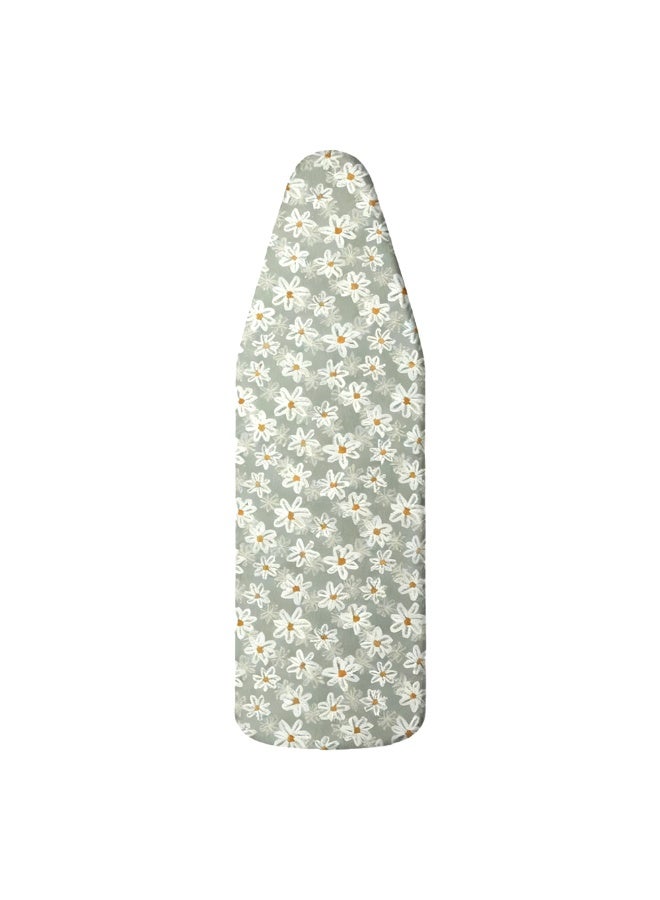 ILovhaprty 140cm×50cm Ironing Board Covers Printed with Daisy, Iron Board Cover, Easy Fit Scorch Resistant - Image 1