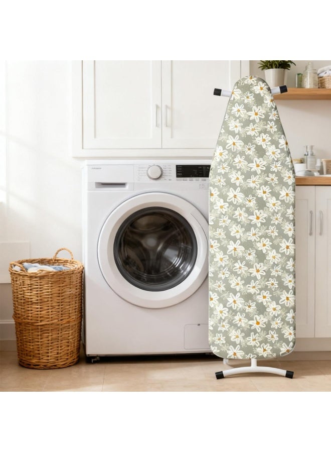 ILovhaprty 140cm×50cm Ironing Board Covers Printed with Daisy, Iron Board Cover, Easy Fit Scorch Resistant - Image 3