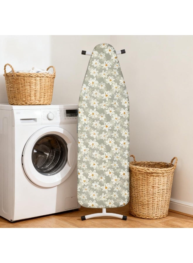 ILovhaprty 140cm×50cm Ironing Board Covers Printed with Daisy, Iron Board Cover, Easy Fit Scorch Resistant - Image 4