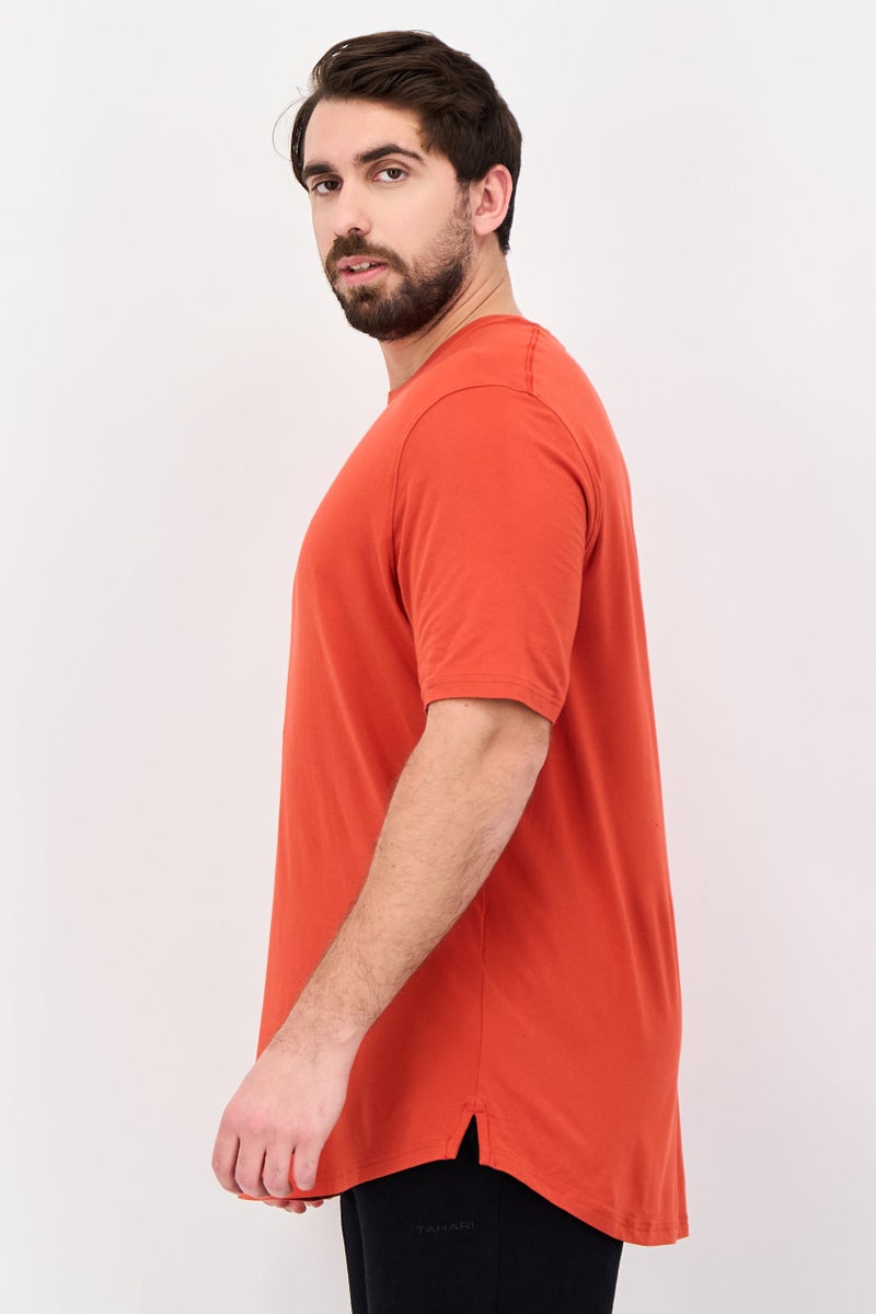 UNDER ARMOUR Men Sportswear Fit Short Sleeve Outdoor T-Shirt, Orange - Image 4