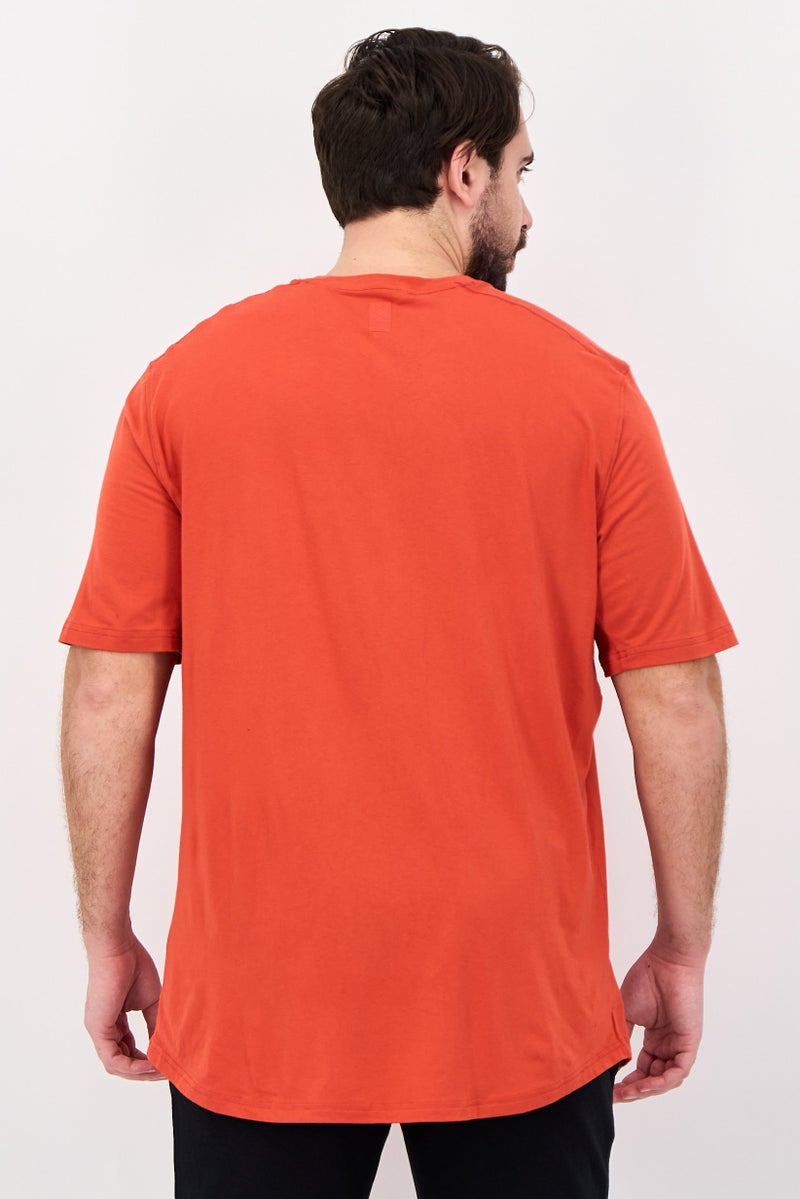 UNDER ARMOUR Men Sportswear Fit Short Sleeve Outdoor T-Shirt, Orange - Image 2