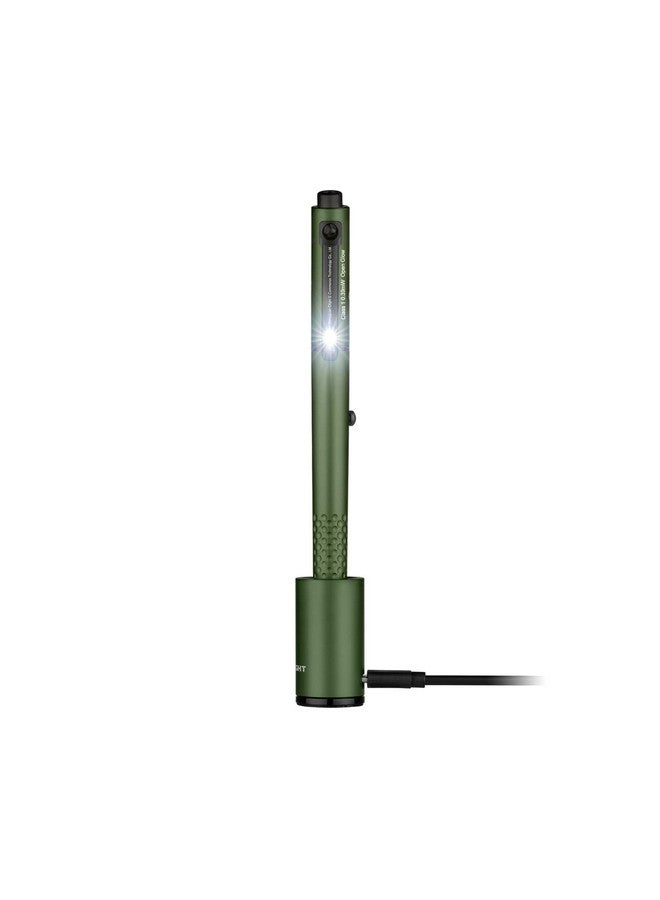 OLIGHT O'Pen Glow EDC Pen Light, 120 Lumens with Green Beam, Rechargeable LED Flashlight for Outdoor Uses, Writing, Adventure, Professional Business Gift(OD Green) - Image 1
