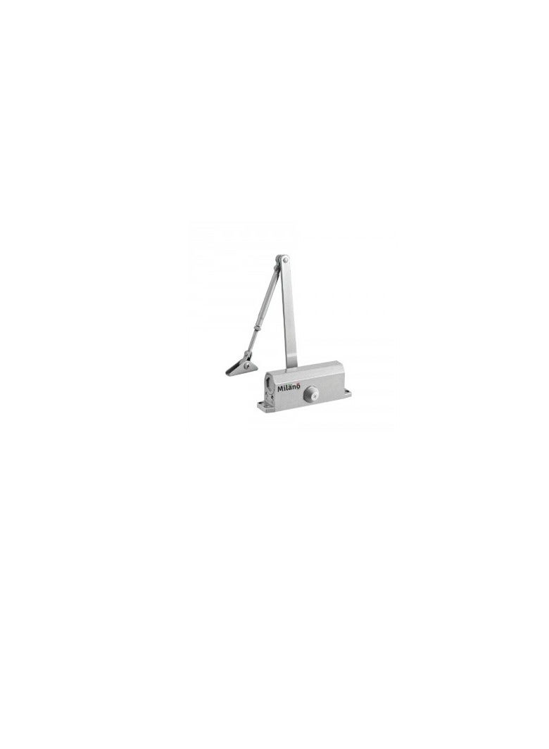 milano Door Closer Weight Up To 45kg - Silver - Image 3