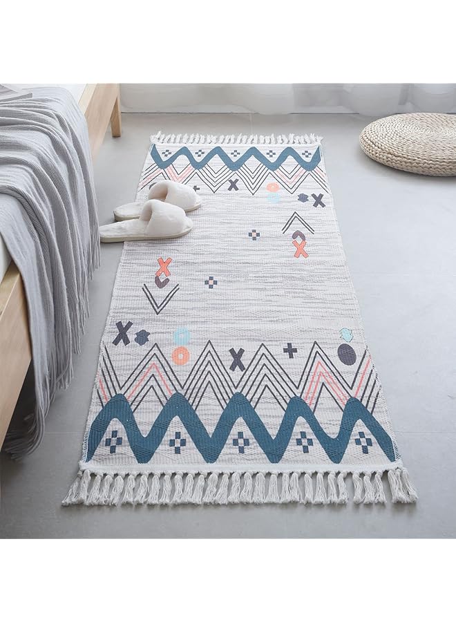 إيروريكس سجادة أرضية مزخرفة من القطن والكتان لغرفة المعيشة وغرفة النوم Theseus 50*160 سم - Image 1