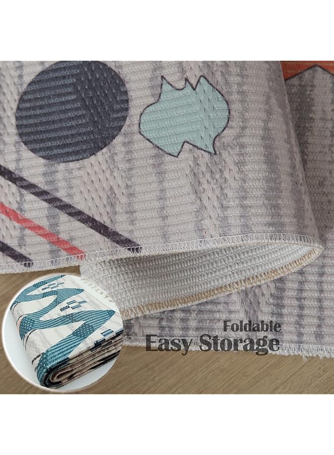 إيروريكس سجادة أرضية مزخرفة من القطن والكتان لغرفة المعيشة وغرفة النوم Theseus 50*160 سم - Image 5