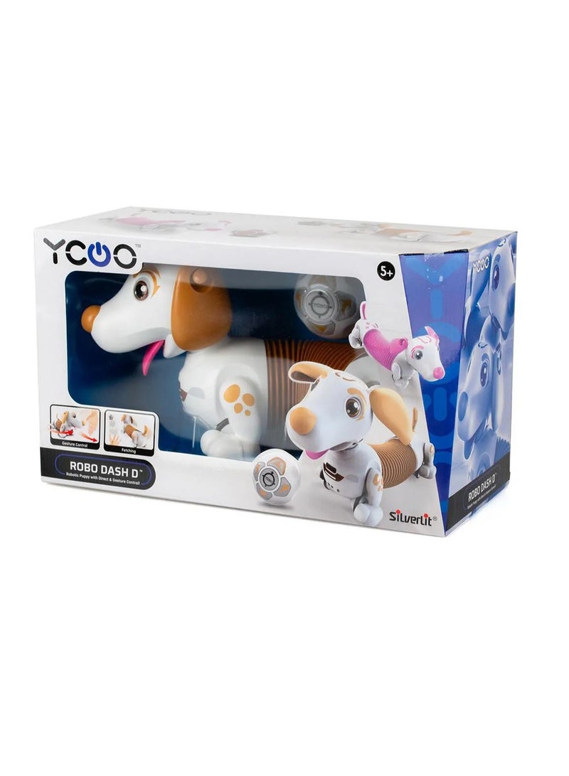 Ycoo Robo Dash Dog, Direct Control, Touch Sensor, Imaginative Play, 5 Years+, ‎40.31 x 14.61 x 19.2 cm - Brown - Image 3