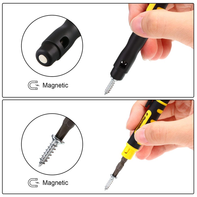 Mudder 4 Pieces Pocket Screwdriver 4 in 1 Multipurpose Portable Crossing Flathead Pen Screwdriver for Repairing - Image 3