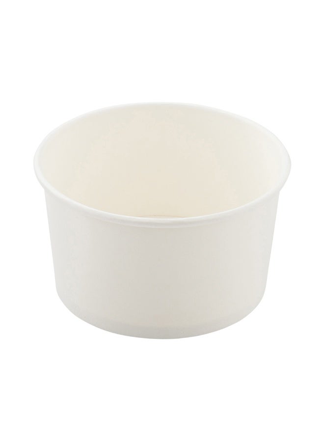 Restaurantware Coppetta 8-Ounce Dessert Cups, 200 Disposable Ice Cream Cups - Lids Sold Separately, Sturdy, White Paper Frozen Yogurt Bowls, For Hot And Cold Foods, Perfect For Gelato Or Mousse - Image 1