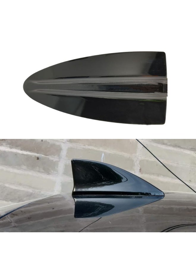 Universal Shark Fin Car Roof Antenna 18cm – Black, Streamlined Design, Signal Reception Booster, Wind Resistance Reduction, Easy Adhesive Installation, Stylish Car Exterior Upgrade - Image 2