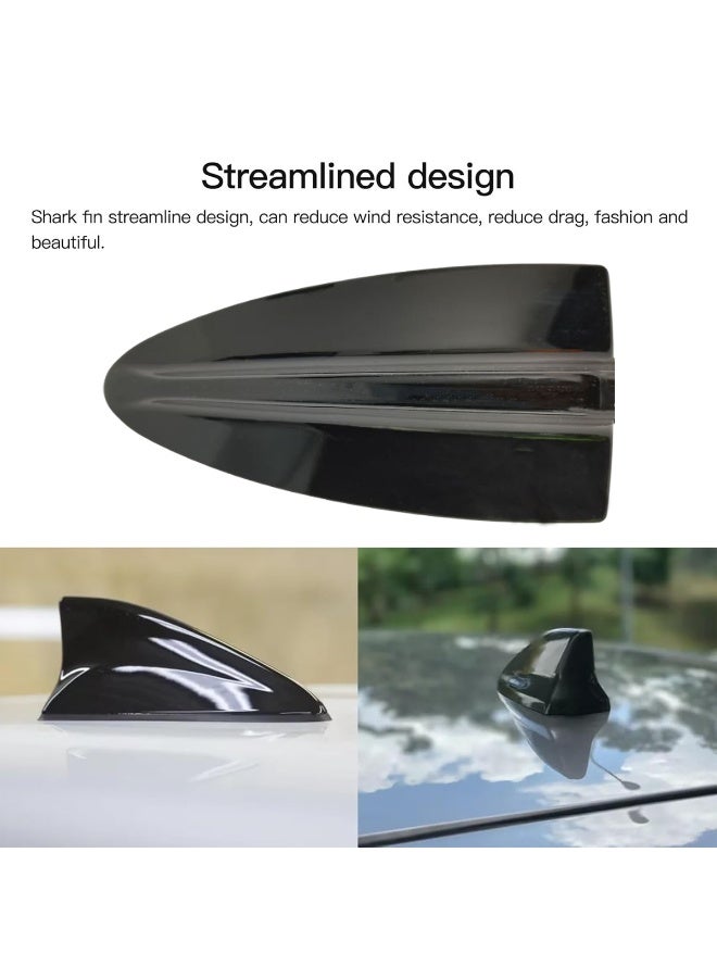 Universal Shark Fin Car Roof Antenna 18cm – Black, Streamlined Design, Signal Reception Booster, Wind Resistance Reduction, Easy Adhesive Installation, Stylish Car Exterior Upgrade - Image 4