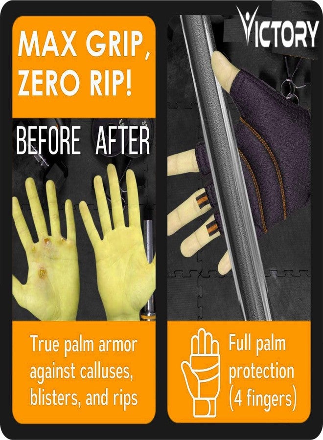 Victory Gym Gloves for Men with Wrist Support Accessories, Gym Gloves for Women for Weightlifting, Gloves for Gym Workout for Training, Exercise, Cycling Gloves, Bike Sports Gloves (Orange) - Image 5
