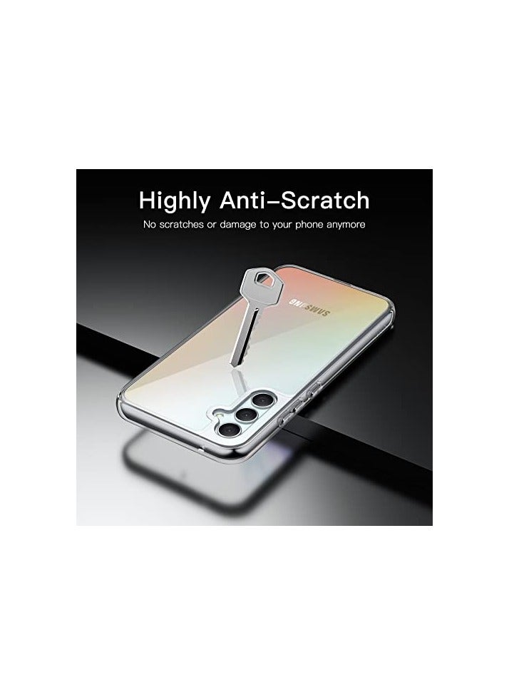 JETech Case for Samsung Galaxy A34 6.6-Inch, Non-Yellowing Shockproof Bumper Protective Phone Cover, Anti-Scratch Hard PC Back (Clear) - Image 3