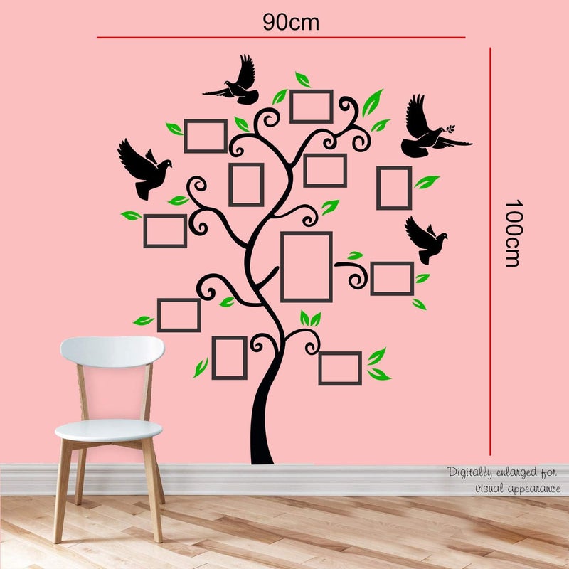 StickMe 'Family Tree Photo Frames Wall Sticker' -SM544 (Multi Colour, Vinyl - 90cm X 100 cm) - Image 3