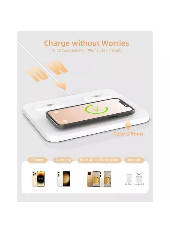 EZVALO 3 in 1 Charger Station with LED Night Light & Portable Bluetooth Speaker - Image 3