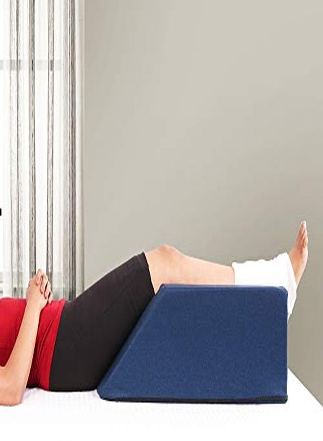 METRON Polyurethane Foam Leg Foot Knee Ankle Heel Elevation Foam Support Wedge Washable Cover Pillow Helps in Recovery from Post-Surgery Reduce Swelling (Random) - Image 5