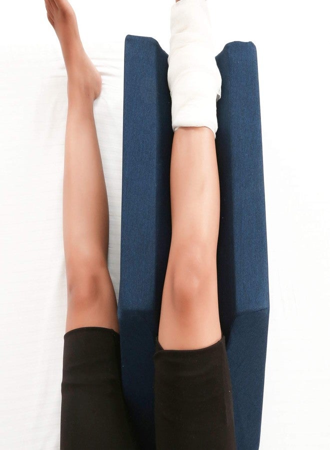 METRON Polyurethane Foam Leg Foot Knee Ankle Heel Elevation Foam Support Wedge Washable Cover Pillow Helps in Recovery from Post-Surgery Reduce Swelling (Random) - Image 4