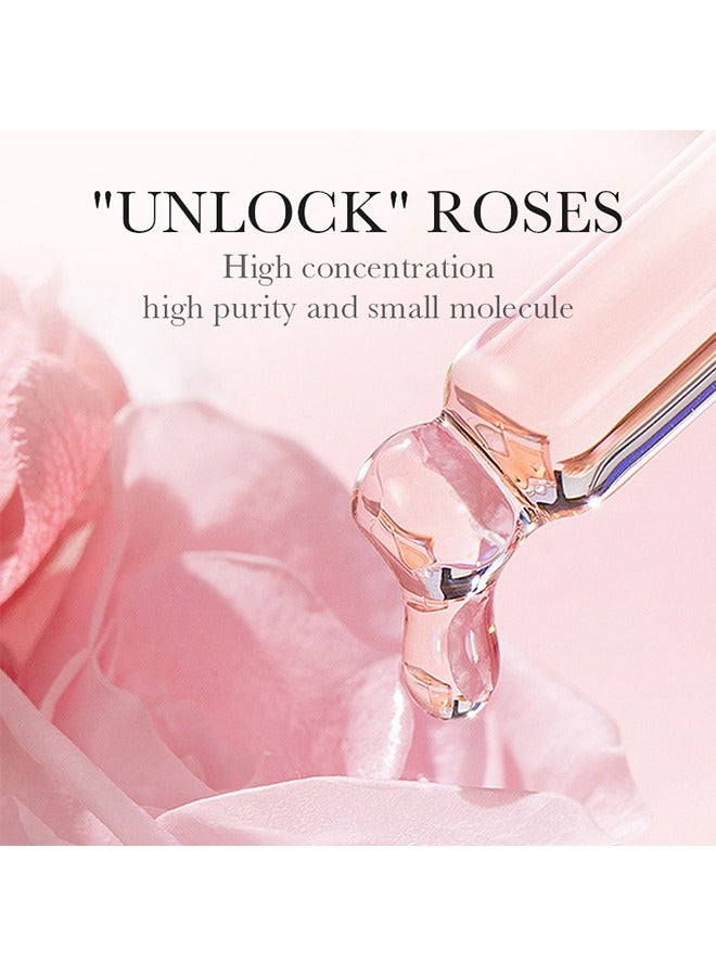 BIOAQUA Rose Hyaluronic Acid 98% Moisturizing Essence Facial Serum Hydration Shrink Pores Anti-Oxidation Nourishes 30ml - Image 3