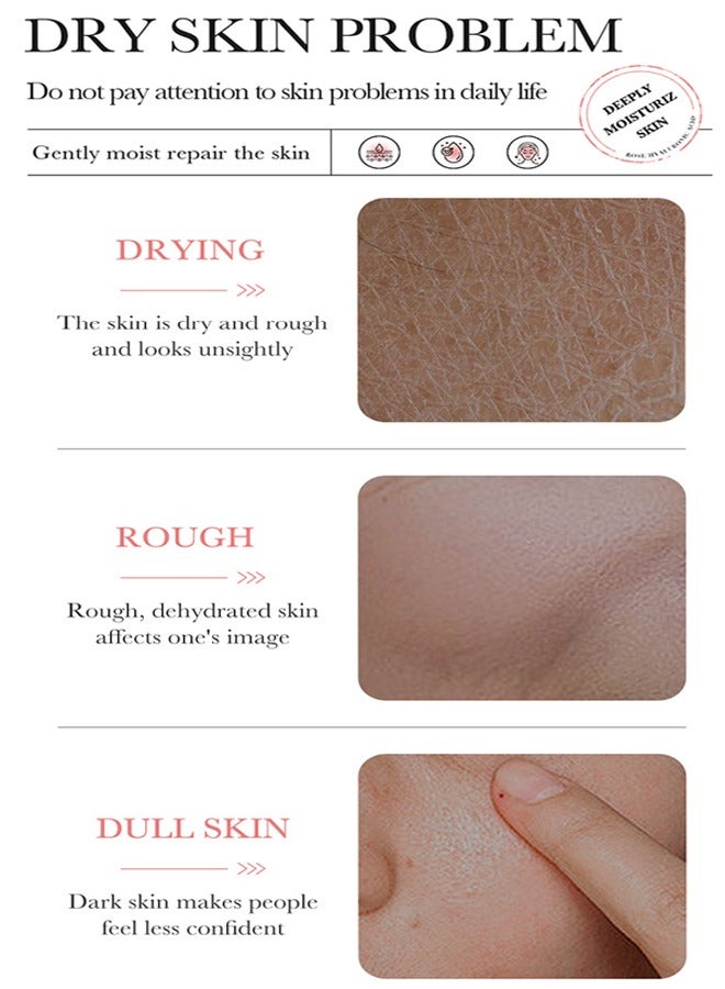 BIOAQUA Rose Hyaluronic Acid 98% Moisturizing Essence Facial Serum Hydration Shrink Pores Anti-Oxidation Nourishes 30ml - Image 5