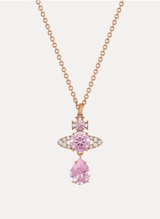 pink gold-tone