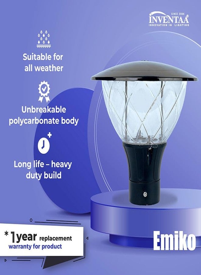 Inventaa Emiko Gate Light for Home Gate with 2 Years Replaceable Warranty - Unbreakable Gate Lamps for Outdoor Waterproof (1)(high grade flame proof polycarbonate body) - Image 5
