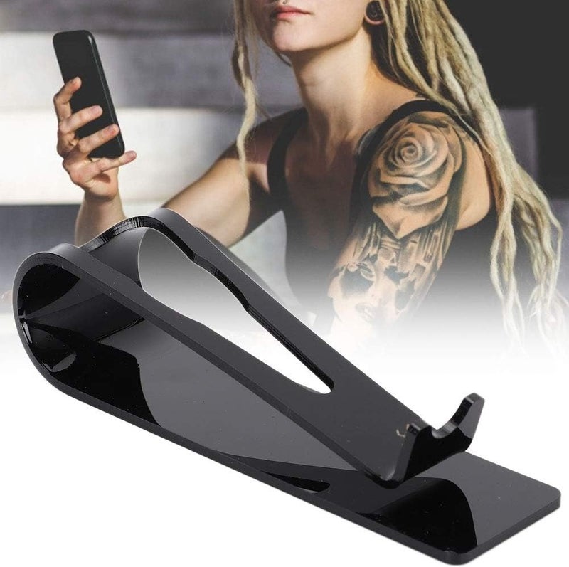 klarako Tattoo Pen Stand, Tattoo Machine Display Stand Eyebrow Pencil Tray, Tattoo Pen Display Stand Acrylic Tattoo Pen Machine Rack Support Organizer Tattoo Accessories for Tattoo Pens - Image 5