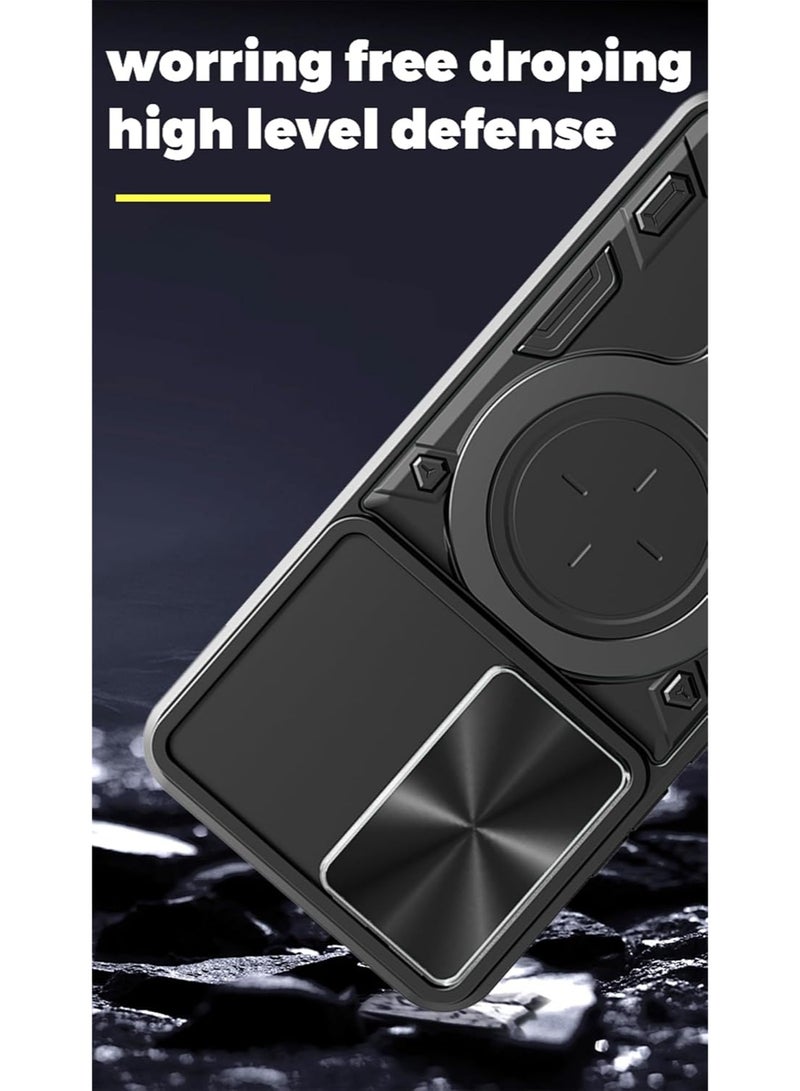 ثلاثة نمور for vivo Y31 5G Case, غطاء عدسة الكاميرا الشريحة, حامل الحلقة المغناطيسية كيكستاند حالة الهاتف الوقائي لـ vivo Y31 5G, أسود - Image 3