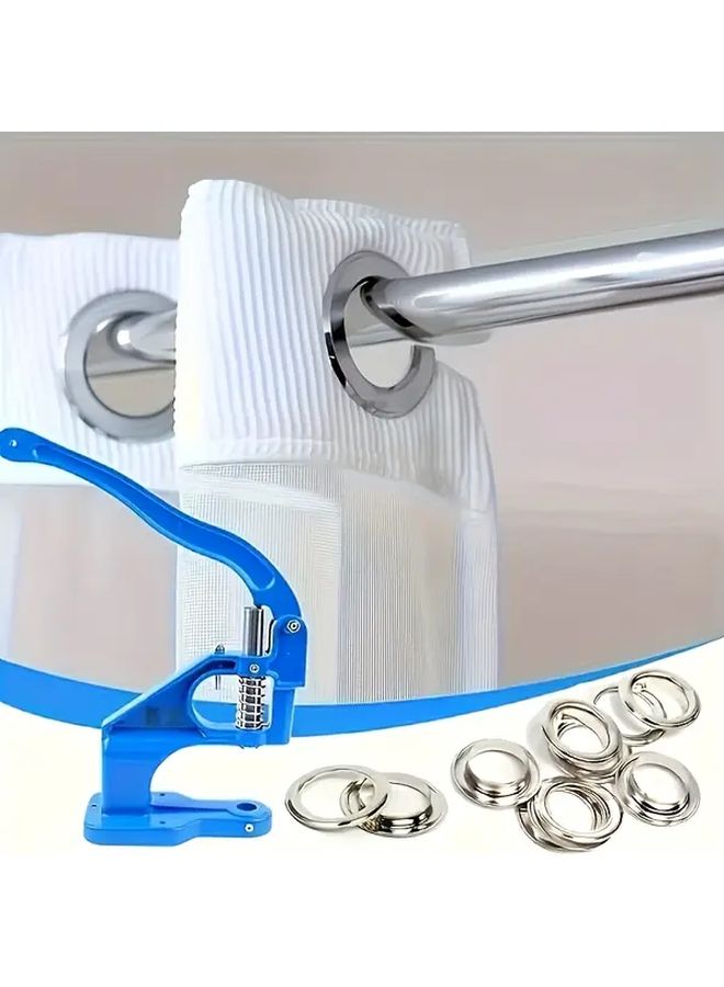 A Lightweight Manual Punch Press With 1500 Rivet Buckles As The Picture Shows Set Including Multiple Mold Sizes 6 10 12 Mm And White Rivet Set Aluminum Riveting Tool Faux Leather Fabric Punching Machine Sewing Button Accessory Perfect For Handicrafts Snap Closure Tool For Faux Leather Clothing Jeans - Image 5