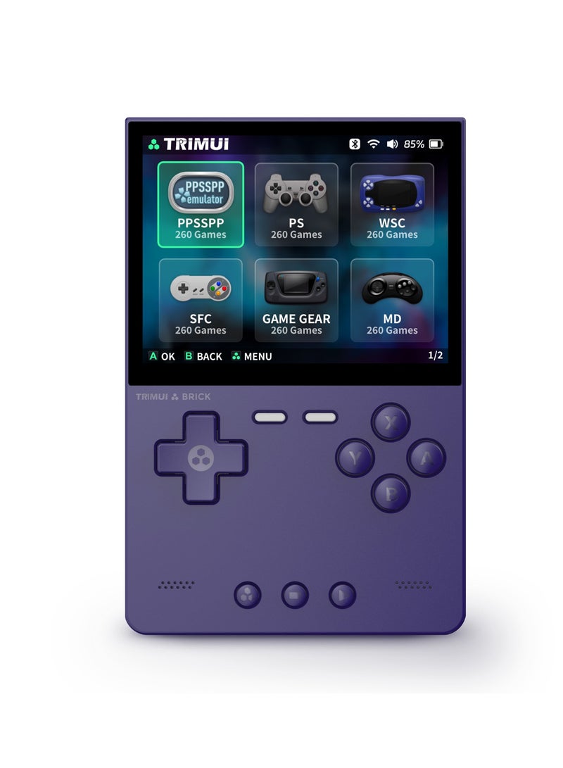 Trimui Brick Handheld Game Linux Console T3040 Portable Open-Source Allwinner A133P PowerVR GE8300 3.2 inches IPS Full-fit Screen Built-in Mono Microphone 3000mAh  - Image 1