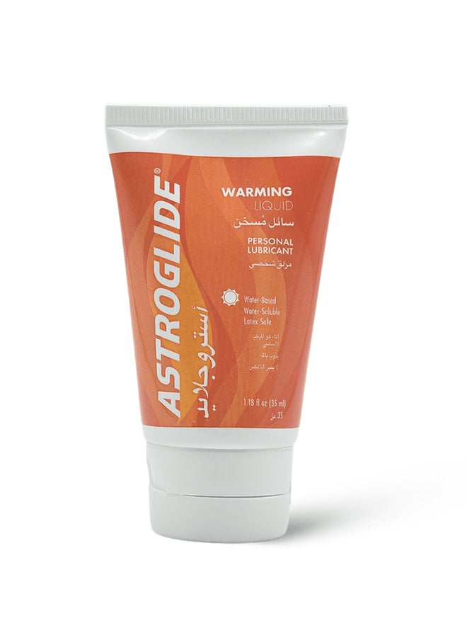 ASTROGLIDE Personal Lubricant, Warming Lubricant With No Flavors - 35 Ml  - Image 1