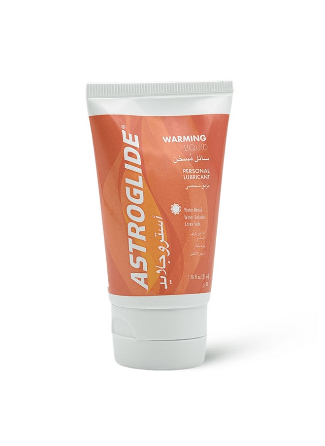 ASTROGLIDE Personal Lubricant, Warming Lubricant With No Flavors - 35 Ml  - Image 2