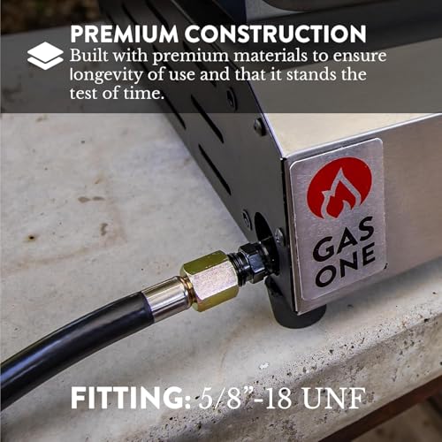 GasOne Propane Regulator 3 Feet Universal QCC1 Grill Replacement with 36 inches hose for Most LP Gas Grill, Heater and Fire Pit Table, 3/8" Female Flare Nut - Image 3