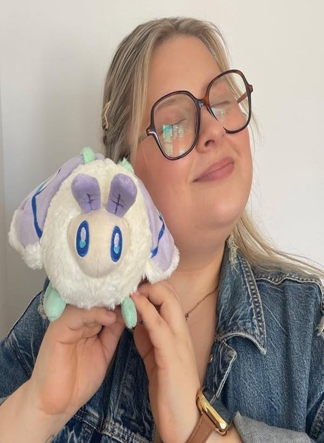 سكويشابل لعبة قطيفة قابلة للضغط/للحفلات على شكل فراشة لونا ليلكية - Image 4