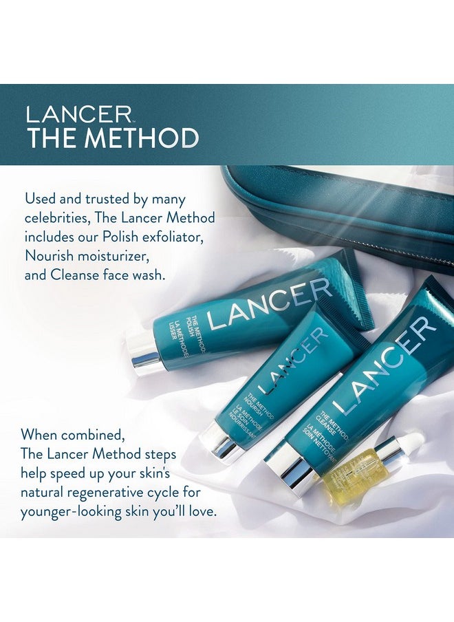 لانسر مجموعة Lancer Skincare The Method Intro Kit، مقشر للوجه مضاد للشيخوخة ومنظف ومرطب من 3 خطوات لبشرة متوهجة، تكشف عن بشرة ناعمة ومرنة على الفور  - Image 3